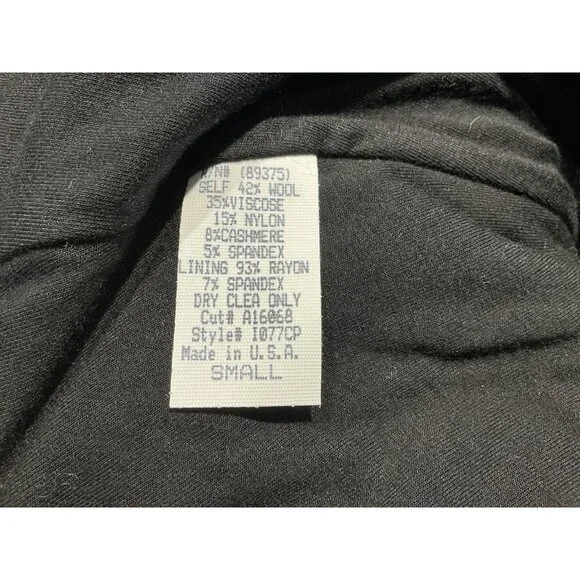 Sky Brand Sweater Small Black Suede Feel Cross Cross Straps On Back NWT - Picture 7 of 8